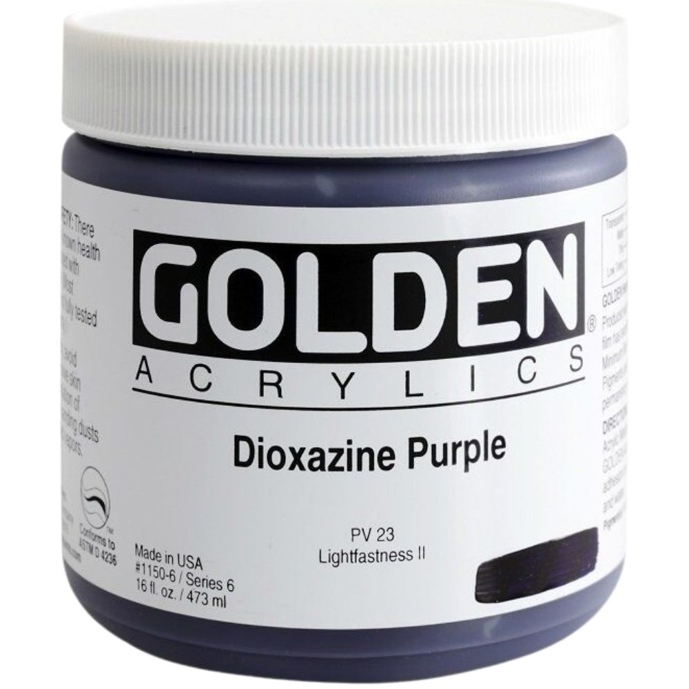 Golden Heavy Body Acrylic Dioxazine Purple 473ml S.6