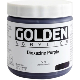 Golden Heavy Body Acrylic Dioxazine Purple 473ml S.6