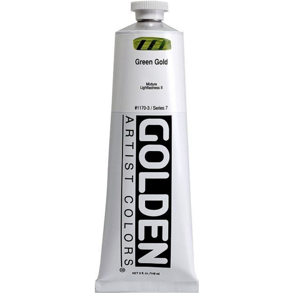 Golden Heavy Body Acrylic Green Gold 148ml S.7