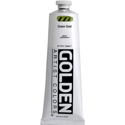 Golden Heavy Body Acrylic Green Gold 148ml S.7