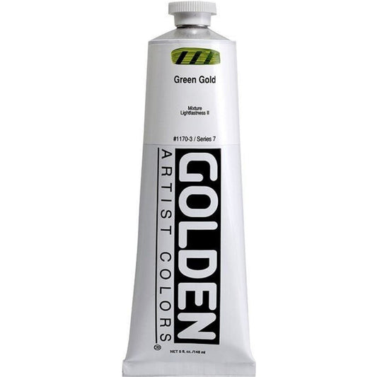 Golden Heavy Body Acrylic Green Gold 148ml S.7