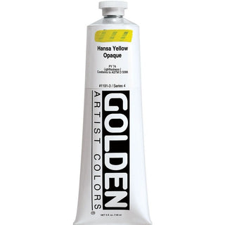 Golden Heavy Body Acrylic Hansa Yelloe Opaque 148ml S.4