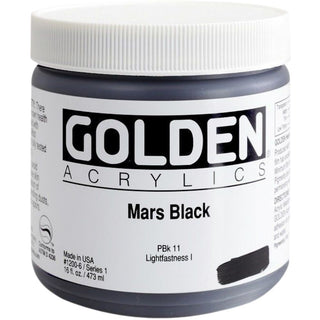 Golden Heavy Body Acrylic Mars Black 473ml S.1