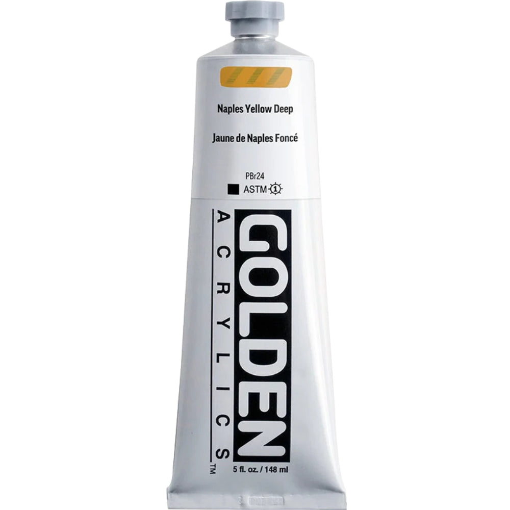 Golden Heavy Body Acrylic Naples Yellow Deep 148ml S.2