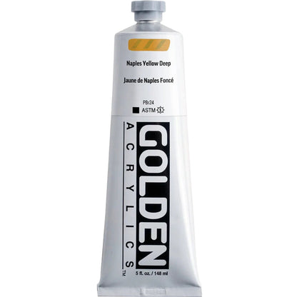 Golden Heavy Body Acrylic Naples Yellow Deep 148ml S.2