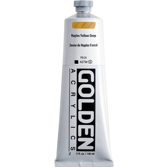 Golden Heavy Body Acrylic Naples Yellow Deep 148ml S.2