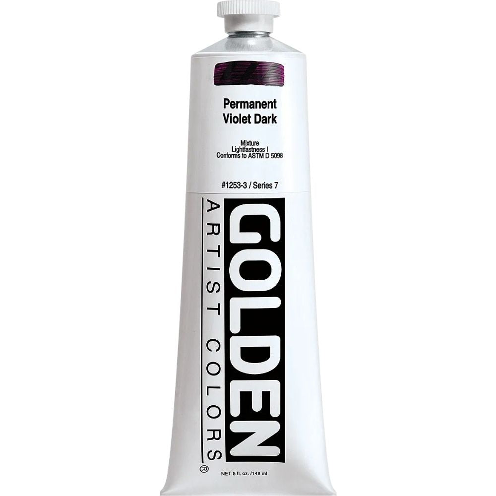 Golden Heavy Body Acrylic Permanent Violet Dark 148ml S.7