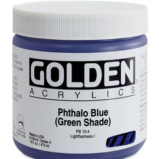 Golden Heavy Body Acrylic Phthalo Blue (Green Shade)473ml S.4