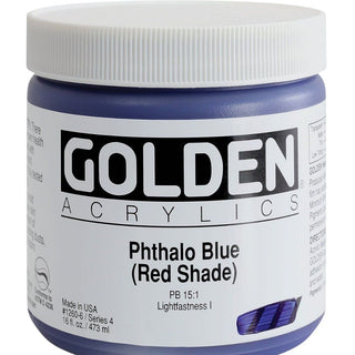 Golden Heavy Body Acrylic Phthalo Blue(Red Shade)473ml S.4