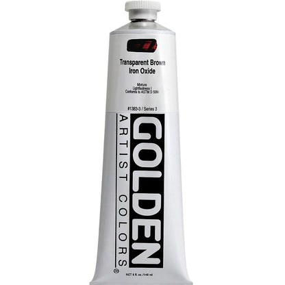 Golden Heavy Body Acrylic Transparent Brown Iron Oxide 148ml S.3