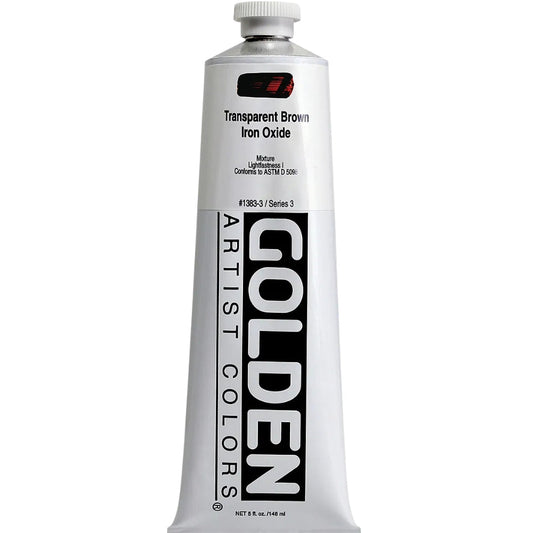 Golden Heavy Body Acrylic Transparent Brown Iron Oxide 148ml S.3