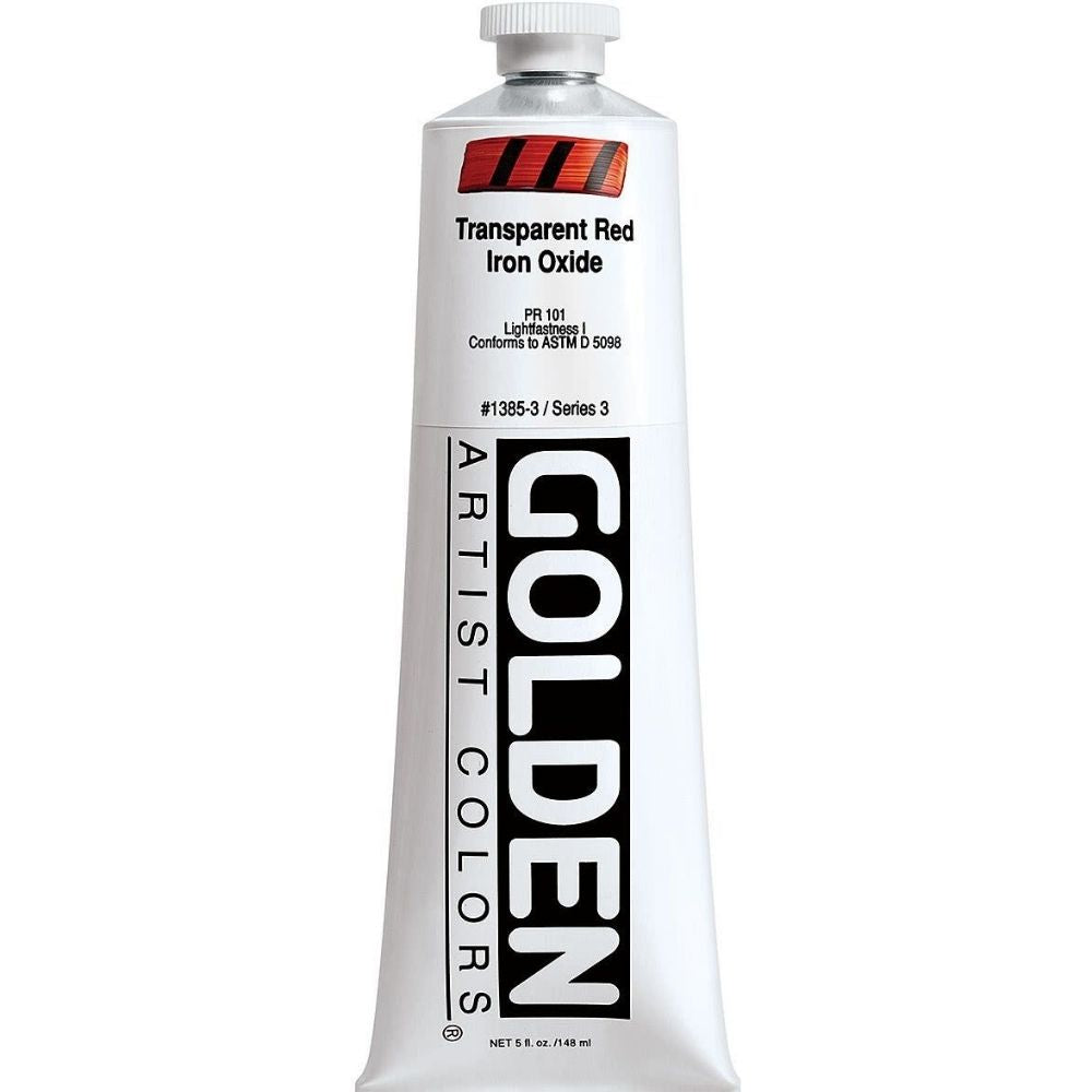 Golden Heavy Body Acrylic Transparent Red Iron Oxide 148ml S.3