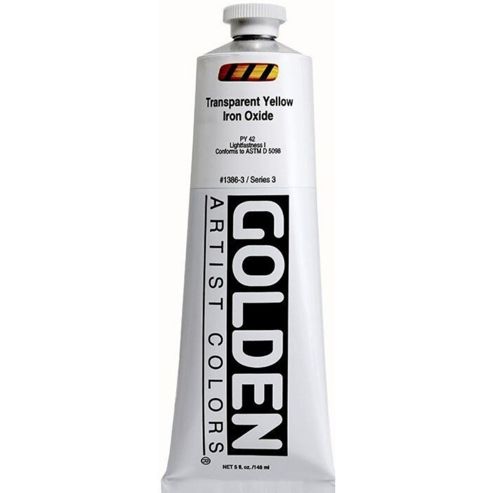 Golden Heavy Body Acrylic Transparent Yellow Iron Oxide 148ml S.3