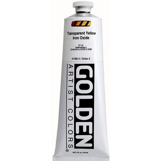 Golden Heavy Body Acrylic Transparent Yellow Iron Oxide 148ml S.3