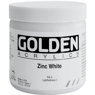 Golden Heavy Body Acrylic Zinc White 473ml S.1