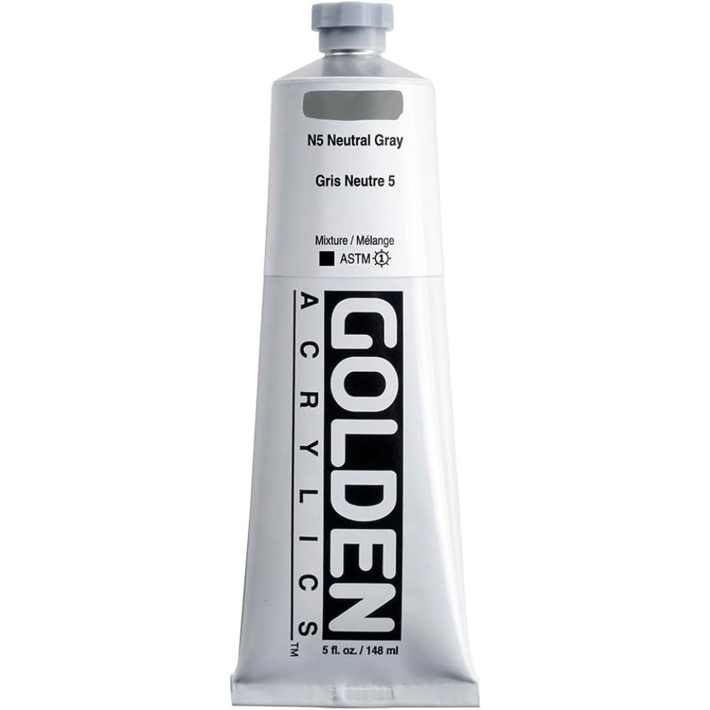 Golden Heavy Body Acrylic Neutral Grey(5)148ml S.1