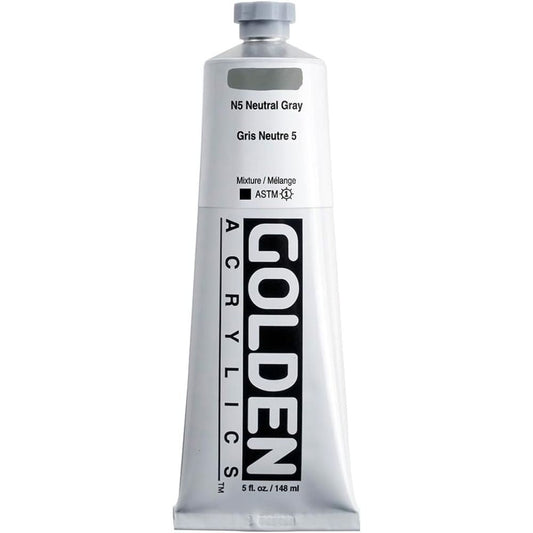 Golden Heavy Body Acrylic Neutral Grey(5)148ml S.1