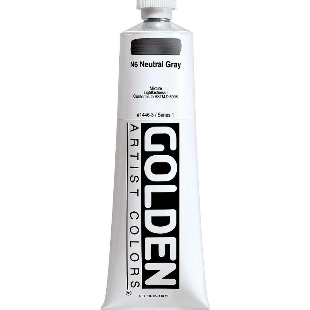 Golden Heavy Body Acrylic Neutral Grey(6)148ml S.1