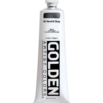 Golden Heavy Body Acrylic Neutral Grey(6)148ml S.1