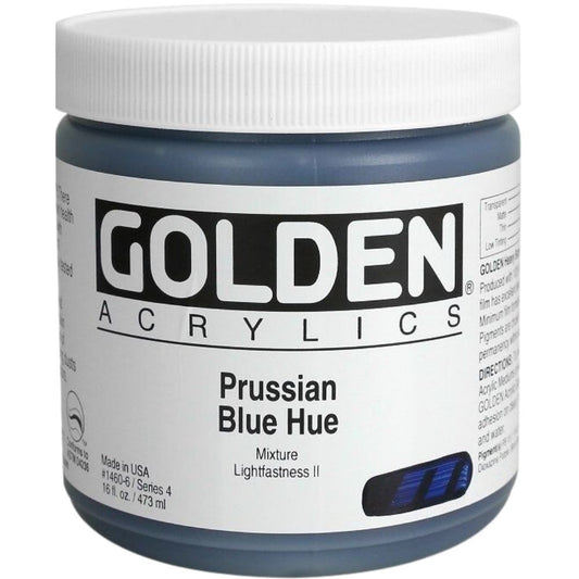Golden Heavy Body Acrylic Prussian Blue Hue 473ml S.4