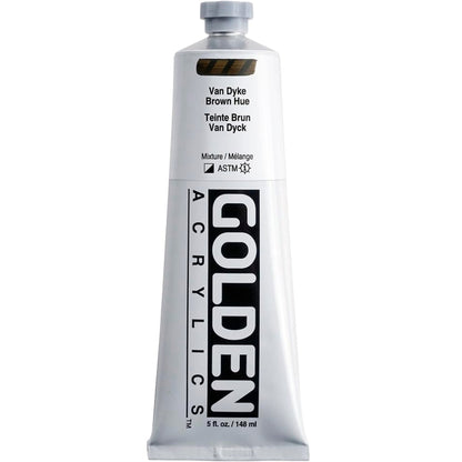 Golden Heavy Body Acrylic Vandyke Brown Hue 148ml S.3