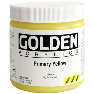 Golden Heavy Body Acrylic Primary Yellow 473ml S.2