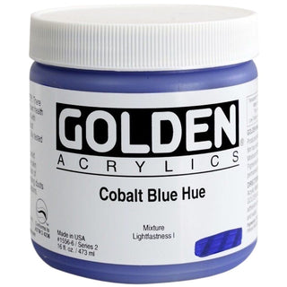 Golden Heavy Body Acrylic Cobalt Blue Hue 473ml S.2