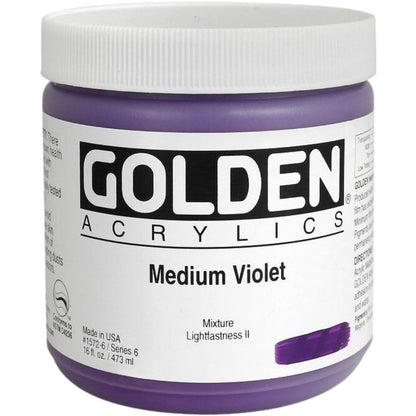 Golden Heavy Body Acrylic Medium Violet 473ml S.6
