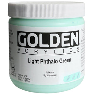 Golden Heavy Body Acrylic Light Phthalo Green 473ml S1.