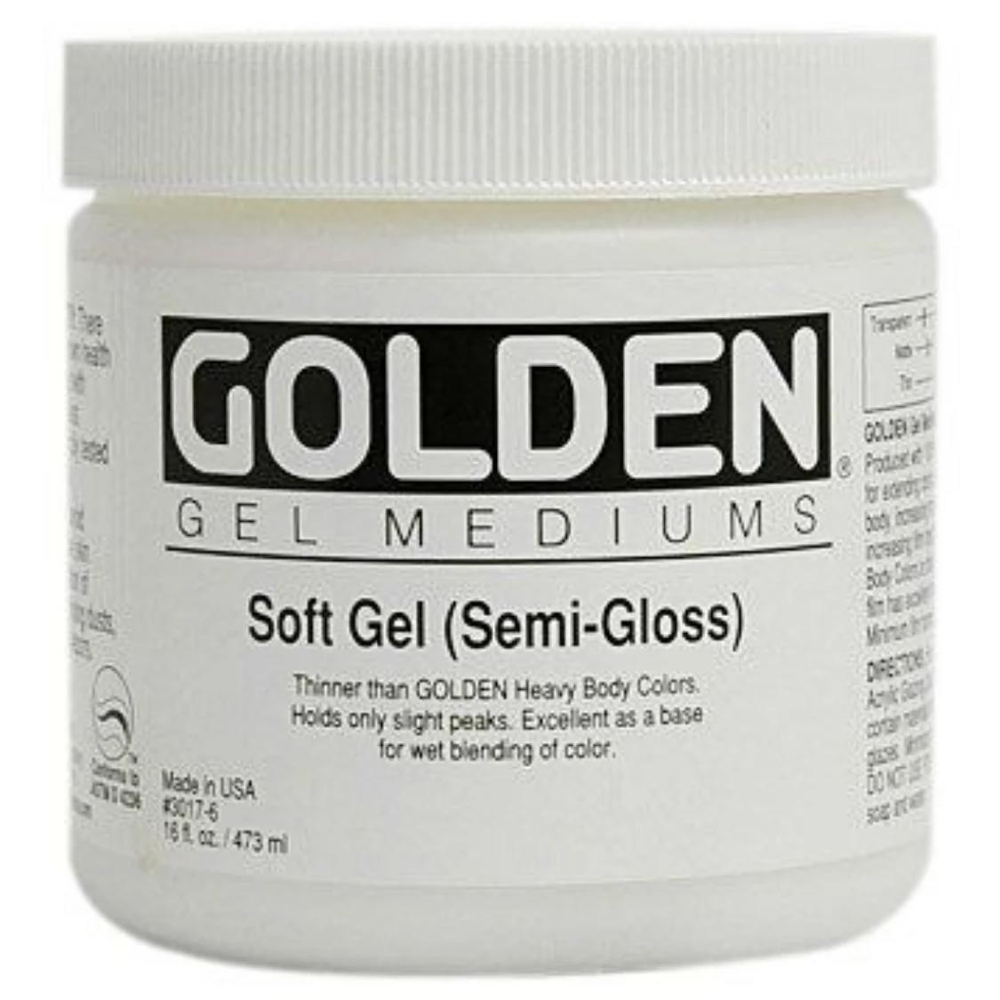 Golden Acrylics Soft Gel Semi Gloss 473ml