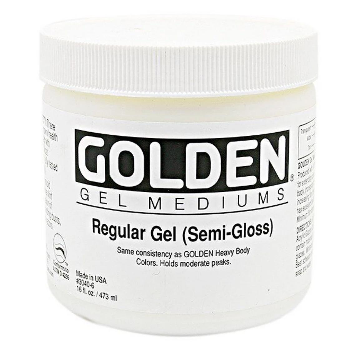 Golden Acrylics Regular Gel Semi Gloss 473ml