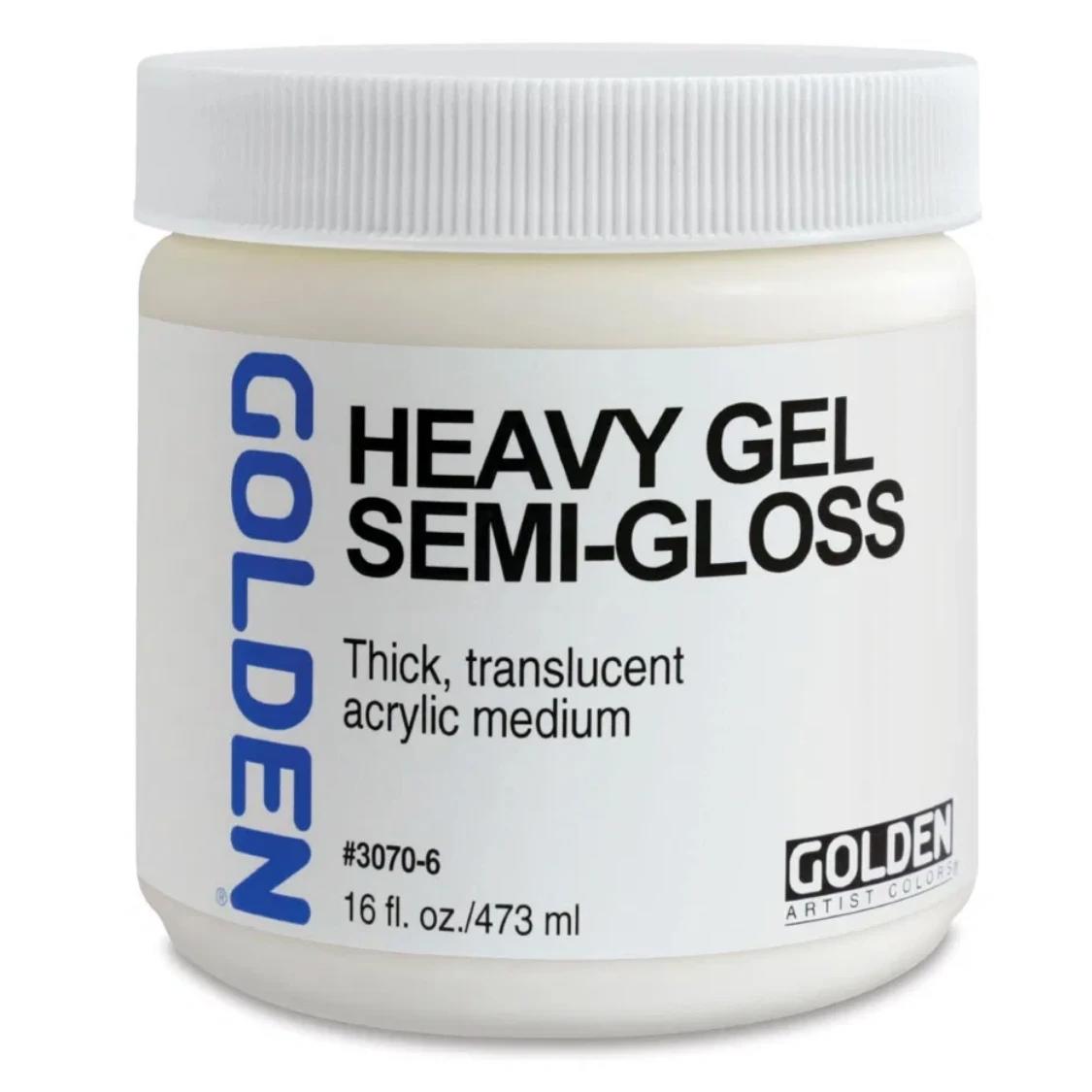 Golden Acrylics Heavy Gel Semi Gloss 473ml