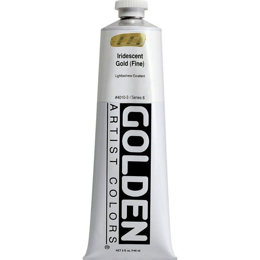 Golden Heavy Body Acrylic Iridescent Gold (Fine)148ml S.6