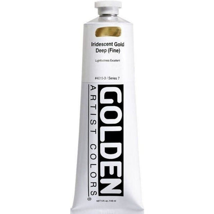 Golden Heavy Body Acrylic Iridescent Gold Deep(Fine)148ml S.7