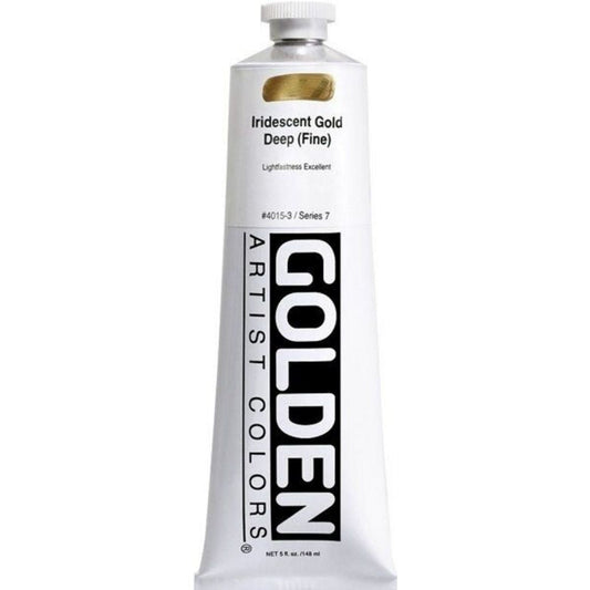 Golden Heavy Body Acrylic Iridescent Gold Deep(Fine)148ml S.7