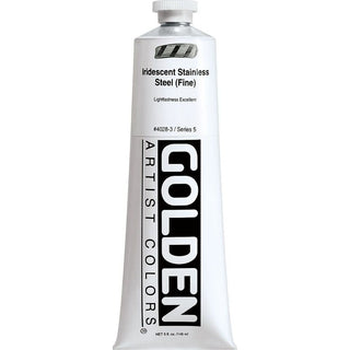 Golden Heavy Body Acrylic Iridescent Steel (Fine)148ml S.5