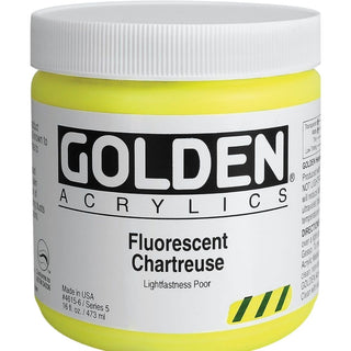 Golden Heavy Body Acrylic Fluorescent Chartreuse 473ml S.5