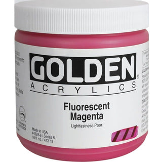 Golden Heavy Body Acrylic Fluorescent Magenta 473ml S.5