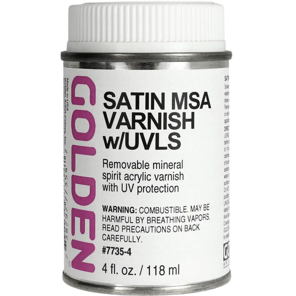 Golden Acrylics MSA(Mineral Spirit Acrylic)Varnish Satin 118ml