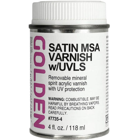 Golden Acrylics MSA(Mineral Spirit Acrylic)Varnish Satin 118ml