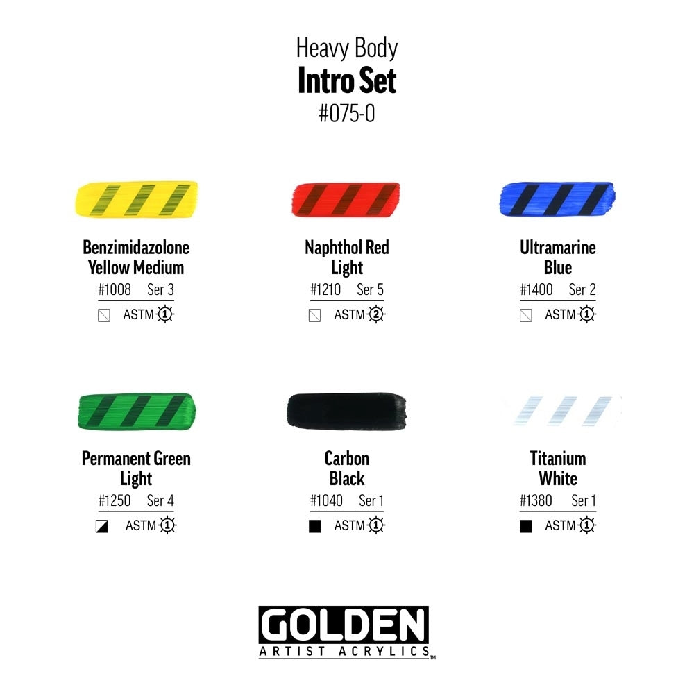 Golden Heavy Body Acrylic Intro Set