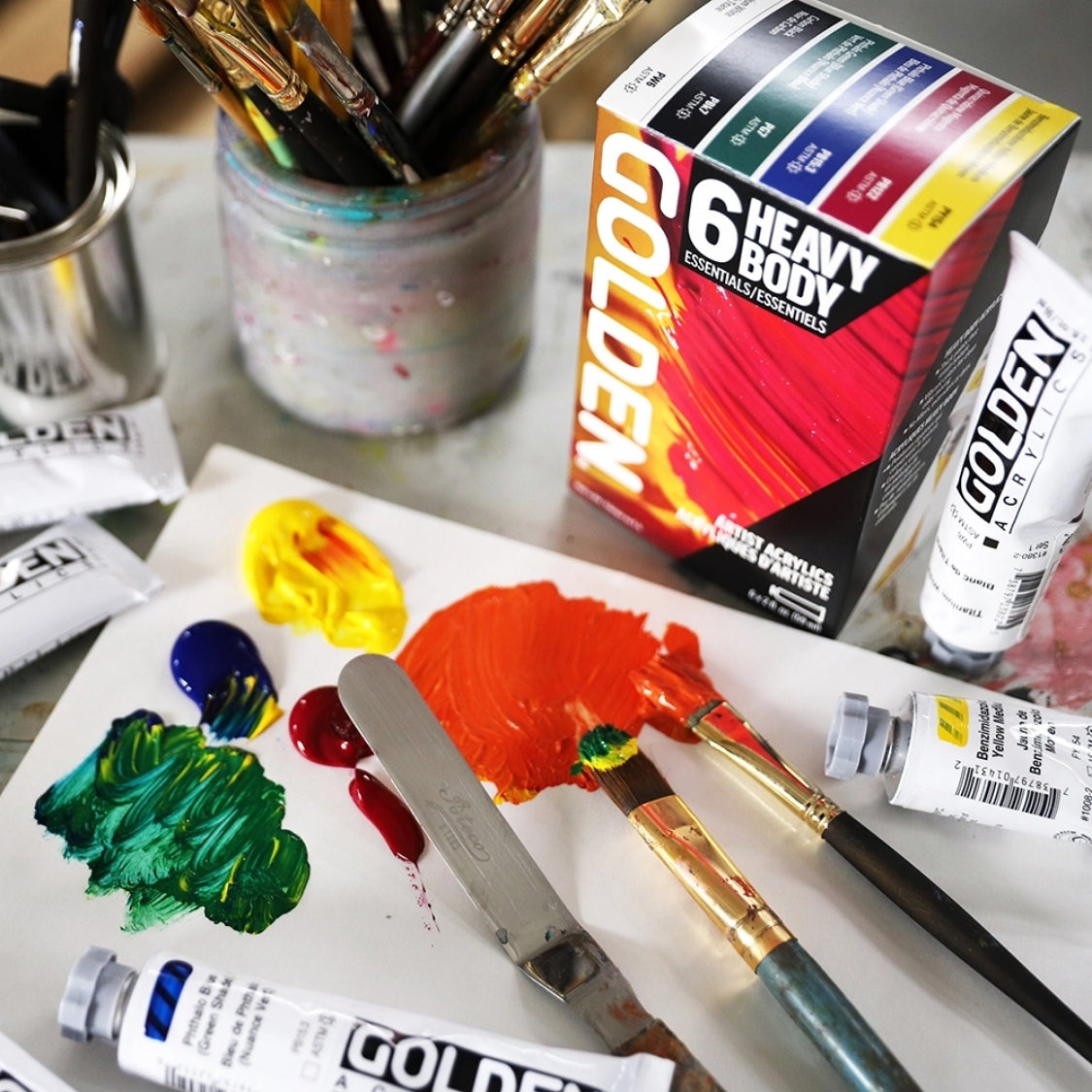 Golden Heavy Body Acrylic Essentials Set