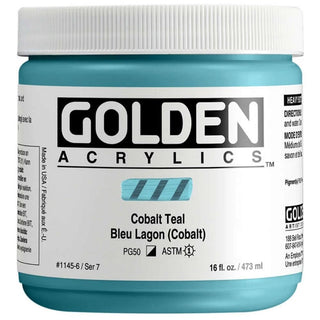 Golden Heavy Body Acrylic Cobalt Teal 473ml S.7