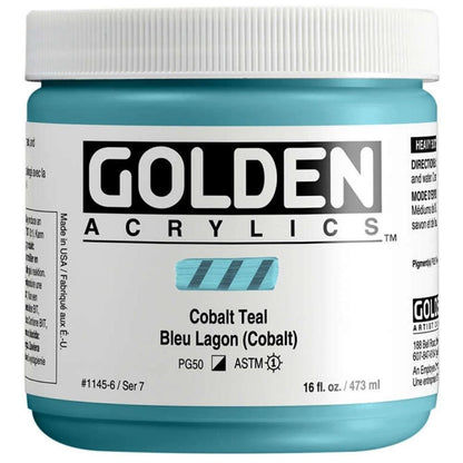Golden Heavy Body Acrylic Cobalt Teal 473ml S.7