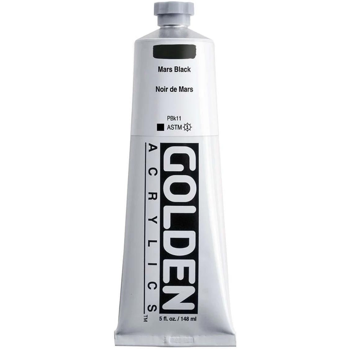 Golden Heavy Body Acrylic Mars Black 148ml S.1