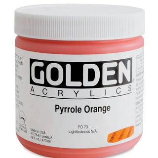 Golden Heavy Body Acrylic Pyrrole Orange 473ml S.8