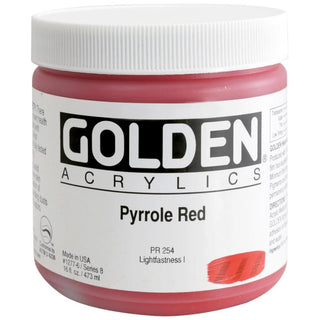 Golden Heavy Body Acrylic Pyrrole Red 473ml S.8