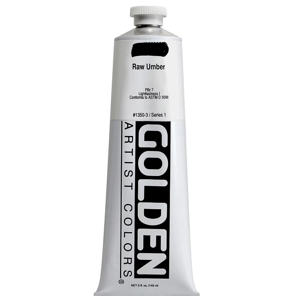 Golden Heavy Body Acrylic Raw Umber 473ml S.1
