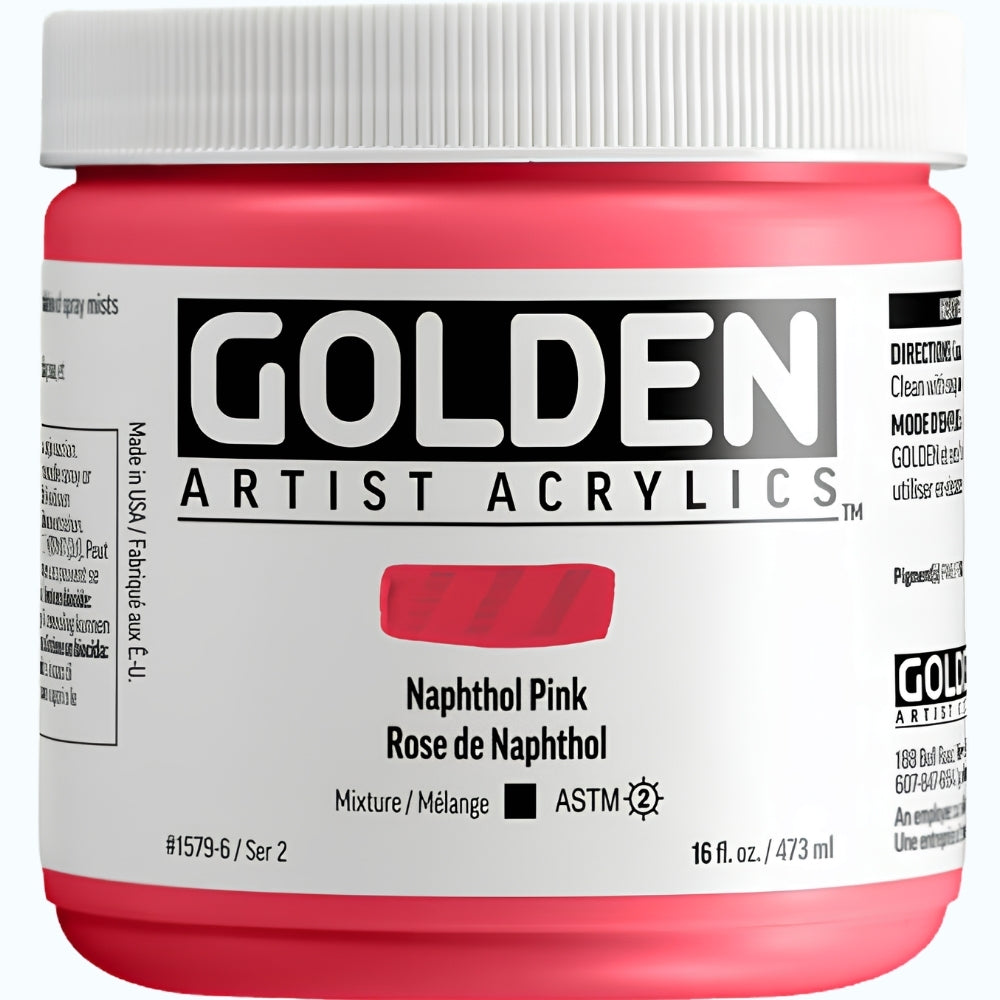 Golden Heavy Body Acrylic Naphthol Pink 473ml S.2
