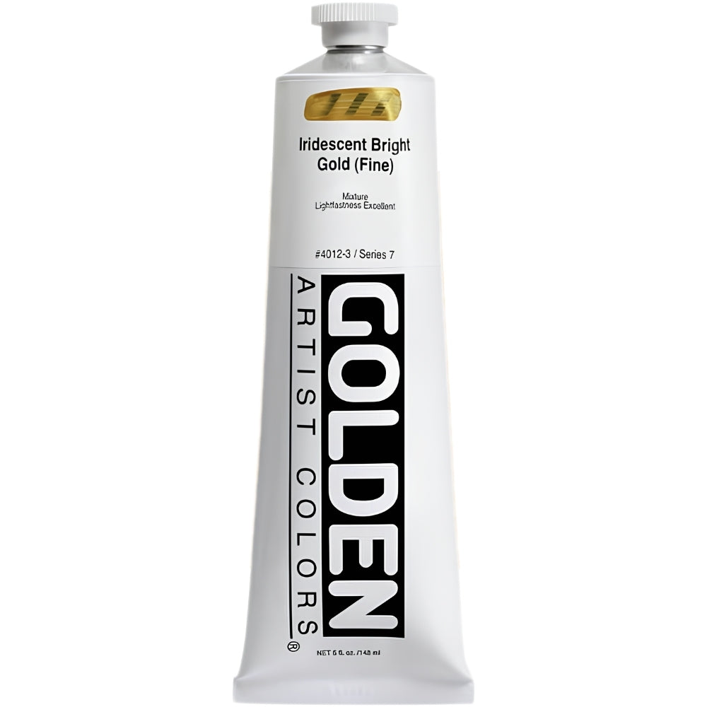 Golden Heavy Body Acrylic Iridescent Bright Gold(Fine)148ml S.7